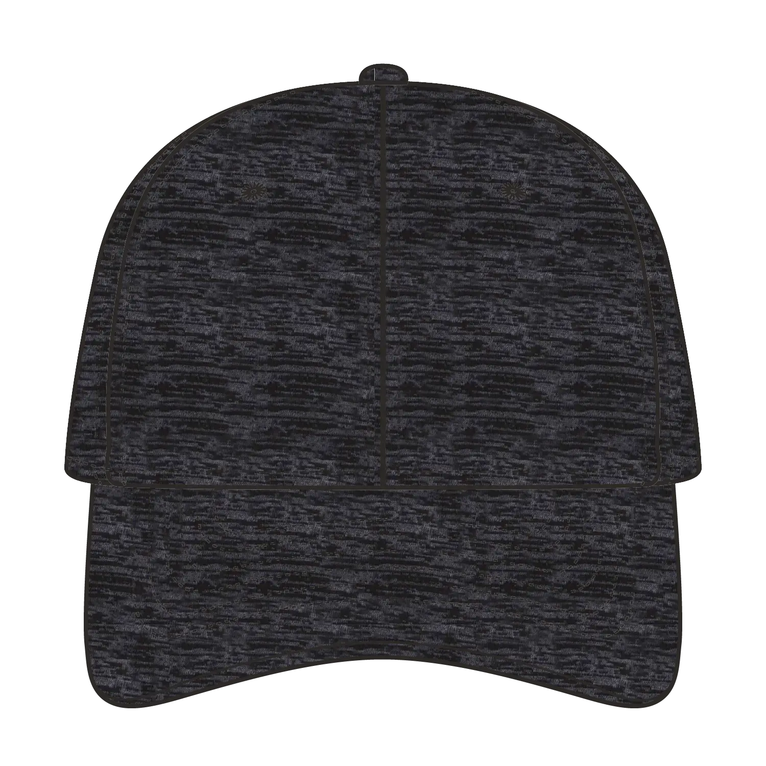 OTTO 19-1232A 6 Panel Low Profile Baseball Cap - Heath. Black - Heath. Black / 6 1/2’’ - 7 5/8’’
