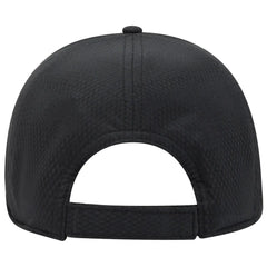 OTTO 19-1253 Upf 50+ 6 Panel Low Profile Baseball Cap - Black - Black / 6 1/2’’ - 7 5/8’’