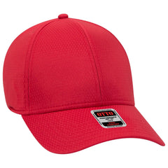 OTTO 19-1253 Upf 50+ 6 Panel Low Profile Baseball Cap - Red - Red / 6 1/2’’ - 7 5/8’’