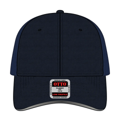 OTTO 19-1261 Reflective 6 Panel Low Profile Baseball Cap - Navy - Navy / 6 1/2’’ - 7 5/8’’