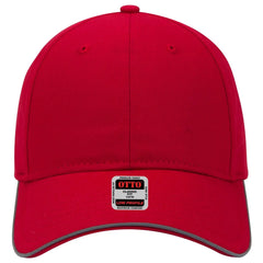 OTTO 19-1261 Reflective 6 Panel Low Profile Baseball Cap - Red - Red / 6 1/2’’ - 7 5/8’’