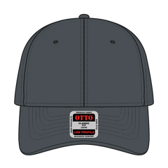 OTTO 19-1266 6 Panel Low Profile Baseball Cap - Char. Gray - Char. Gray / 6 1/2’’ - 7 5/8’’
