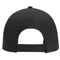 OTTO 19-1275 6 Panel Low Profile Baseball Cap - Black - Black / 6 1/2’’ - 7 5/8’’