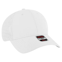 OTTO 19-1275 6 Panel Low Profile Baseball Cap - White - White / 6 1/2’’ - 7 5/8’’