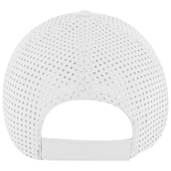 OTTO 19-1275 6 Panel Low Profile Baseball Cap - White - White / 6 1/2’’ - 7 5/8’’