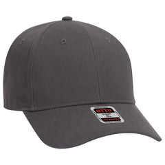 OTTO 19-1277 6 Panel Low Profile Baseball Cap - Char. Gray - Char. Gray / 6 1/2’’ - 7 5/8’’