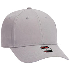 OTTO 19-1277 6 Panel Low Profile Baseball Cap - Gray - Gray / 6 1/2’’ - 7 5/8’’