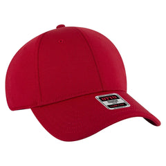 OTTO 19-1284 ’OTTO Comfy Fit’ 6 Panel Low Profile Baseball Cap - Red - Red / 6 1/2’’ - 7 5/8’’