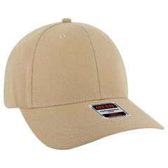 OTTO 19-1319 6 Panel Low Profile Baseball Cap - Khaki - Khaki / 6 1/2’’ - 7 5/8’’