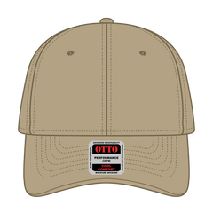 OTTO 19-1319 6 Panel Low Profile Baseball Cap - Khaki - Khaki / 6 1/2’’ - 7 5/8’’