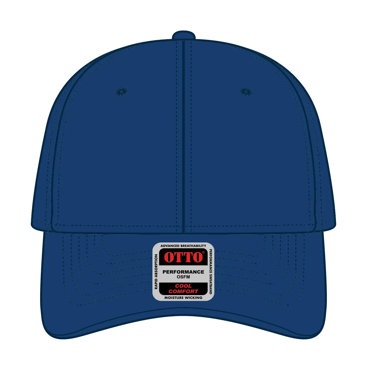 OTTO 19-1319 6 Panel Low Profile Baseball Cap - Royal - Royal / 6 1/2’’ - 7 5/8’’