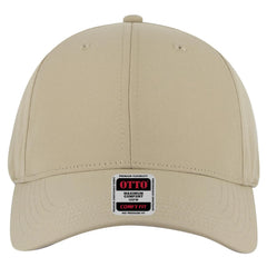 OTTO 19-1320 ’OTTO Comfy Fit’ 6 Panel Low Profile Baseball Cap - Khaki - Khaki / 6 1/2’’ - 7 5/8’’