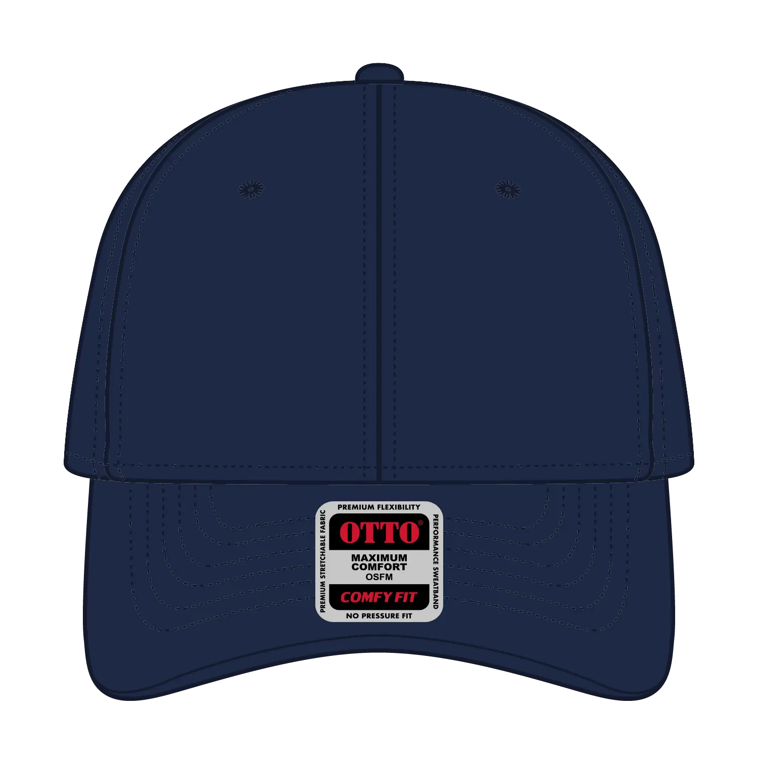 OTTO 19-1320 ’OTTO Comfy Fit’ 6 Panel Low Profile Baseball Cap - Navy - Navy / 6 1/2’’ - 7 5/8’’