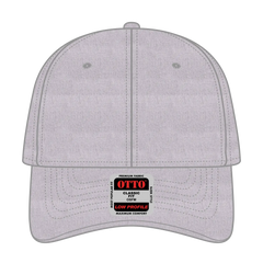 OTTO 19-208 6 Panel Low Profile Baseball Cap - Heath. Gray - Heath. Gray / 6 1/2’’ - 7 5/8’’