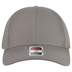 OTTO 19-251 6 Panel Low Profile Baseball Cap - Gray - Gray / 6 1/2’’ - 7 5/8’’