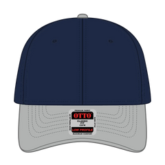 OTTO 19-251 6 Panel Low Profile Baseball Cap - Gry/Nvy - Gry/Nvy / 6 1/2’’ - 7 5/8’’