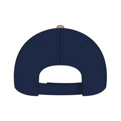 OTTO 19-251 6 Panel Low Profile Baseball Cap - Kha/Nvy - Kha/Nvy / 6 1/2’’ - 7 5/8’’