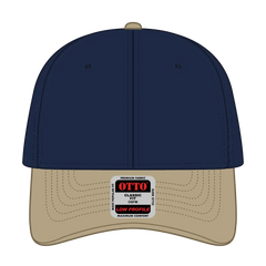 OTTO 19-251 6 Panel Low Profile Baseball Cap - Kha/Nvy - Kha/Nvy / 6 1/2’’ - 7 5/8’’