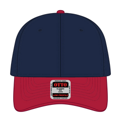 OTTO 19-251 6 Panel Low Profile Baseball Cap - Red/Nvy - Red/Nvy / 6 1/2’’ - 7 5/8’’