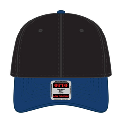 OTTO 19-251 6 Panel Low Profile Baseball Cap - Royal/Black - Royal/Black / 6 1/2’’ - 7 5/8’’