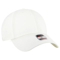 OTTO 19-251 6 Panel Low Profile Baseball Cap - White - White / 6 1/2’’ - 7 5/8’’