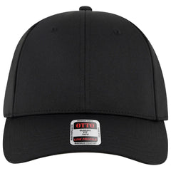 OTTO 19-3 6 Panel Low Profile Baseball Cap - Black - Black / 7 3/8’’ - 7 5/8’’