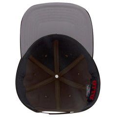 OTTO 19-3 6 Panel Low Profile Baseball Cap - Dk. Brown - Dk. Brown / 7 3/8’’ - 7 5/8’’