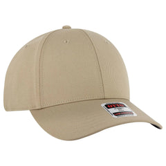 OTTO 19-3 6 Panel Low Profile Baseball Cap - Khaki - Khaki / 7 3/8’’ - 7 5/8’’
