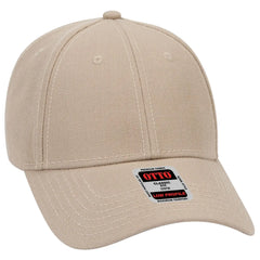 OTTO 19-304 6 Panel Low Profile Baseball Cap - Khaki - Khaki / 6 1/2’’ - 7 5/8’’