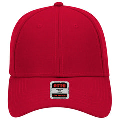 OTTO 19-304 6 Panel Low Profile Baseball Cap - Red - Red / 6 1/2’’ - 7 5/8’’