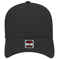 OTTO 19-366 6 Panel Low Profile Baseball Cap - Black - Black / 6 1/2’’ - 7 5/8’’