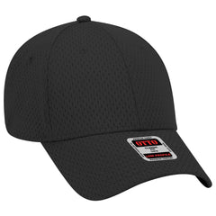 OTTO 19-366 6 Panel Low Profile Baseball Cap - Black - Black / 6 1/2’’ - 7 5/8’’