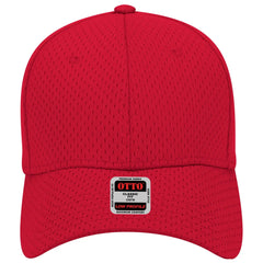 OTTO 19-366 6 Panel Low Profile Baseball Cap - Red - Red / 6 1/2’’ - 7 5/8’’