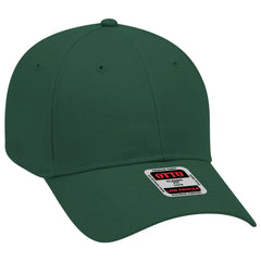 OTTO 19-503 6 Panel Low Profile Baseball Cap - Dk. Green
