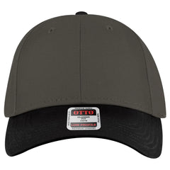 OTTO 19-536 6 Panel Low Profile Baseball Cap - Blk/Ch.Gry/Ch.Gry - Blk/Ch.Gry/Ch.Gry / 6 1/2’’ - 7 5/8’’
