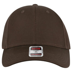 OTTO 19-536 6 Panel Low Profile Baseball Cap - Brown - Brown / 6 1/2’’ - 7 5/8’’