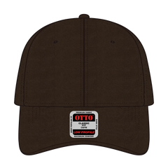 OTTO 19-536 6 Panel Low Profile Baseball Cap - Dk. Brown - Dk. Brown / 6 1/2’’ - 7 5/8’’