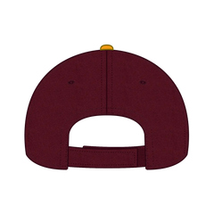OTTO 19-536 6 Panel Low Profile Baseball Cap - Gld/Burg.Marn/Burg.Marn - Gld/Burg.Marn/Burg.Marn / 6 1/2’’ - 7 5/8’’