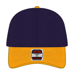 OTTO 19-536 6 Panel Low Profile Baseball Cap - Gld/Pur/Pur - Gld/Pur/Pur / 6 1/2’’ - 7 5/8’’