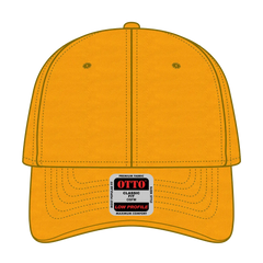 OTTO 19-536 6 Panel Low Profile Baseball Cap - Gold - Gold / 6 1/2’’ - 7 5/8’’