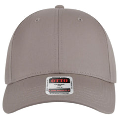 OTTO 19-536 6 Panel Low Profile Baseball Cap - Gray - Gray / 6 1/2’’ - 7 5/8’’