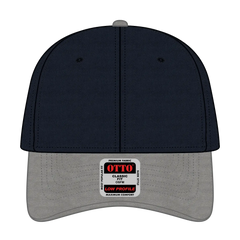 OTTO 19-536 6 Panel Low Profile Baseball Cap - Gry/Nvy/Nvy - Gry/Nvy/Nvy / 6 1/2’’ - 7 5/8’’