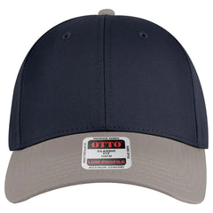 OTTO 19-536 6 Panel Low Profile Baseball Cap - Gry/Nvy/Nvy - Gry/Nvy/Nvy / 6 1/2’’ - 7 5/8’’