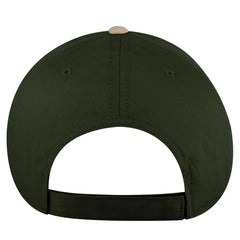 OTTO 19-536 6 Panel Low Profile Baseball Cap - Kha/Dk.Grn/Dk.Grn - Kha/Dk.Grn/Dk.Grn / 6 1/2’’ - 7 5/8’’
