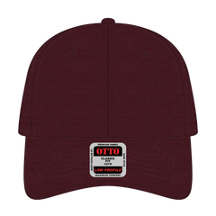 OTTO 19-536 6 Panel Low Profile Baseball Cap - Maroon - Maroon / 6 1/2’’ - 7 5/8’’