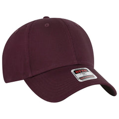 OTTO 19-536 6 Panel Low Profile Baseball Cap - Maroon - Maroon / 6 1/2’’ - 7 5/8’’