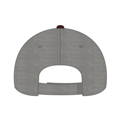 OTTO 19-536 6 Panel Low Profile Baseball Cap - Mrn/Gry/Gry - Mrn/Gry/Gry / 6 1/2’’ - 7 5/8’’