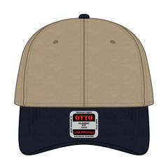 OTTO 19-536 6 Panel Low Profile Baseball Cap - Nvy/Kha/Kha - Nvy/Kha/Kha / 6 1/2’’ - 7 5/8’’