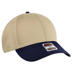 OTTO 19-536 6 Panel Low Profile Baseball Cap - Nvy/Kha/Kha - Nvy/Kha/Kha / 6 1/2’’ - 7 5/8’’
