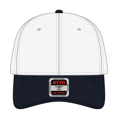 OTTO 19-536 6 Panel Low Profile Baseball Cap - Nvy/Wht/Wht - Nvy/Wht/Wht / 6 1/2’’ - 7 5/8’’